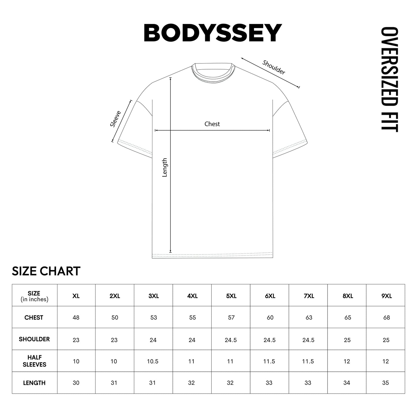 BODYSSEY Celebrate Life Oversized T-Shirt